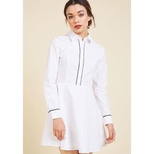 Modcloth Promising Polish Shirt Dress